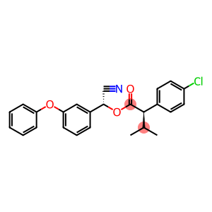 Benzeneacetic acid, 4-chloro-alpha-(1-methylethyl)-, cyano(3-phenoxyphenyl)methyl ester, (R-(R*,R*))-