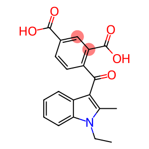 4-[(1-Ethyl-2-methyl-1H-indol-3-yl)carbonyl]-1,3-benzenedicarboxylic acid