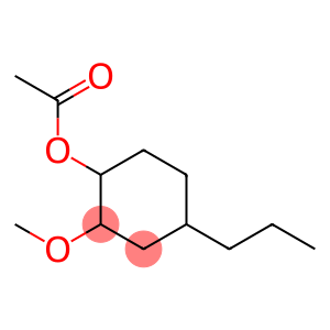 Acetic acid 2-methoxy-4-propylcyclohexan-1-yl ester