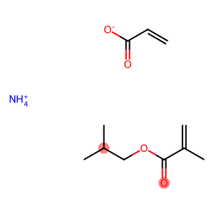 2-Propenoic acid, 2-methyl-, 2-methylpropyl ester, polymer with ammoni um 2-propenoate