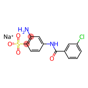 2-Amino-4-[(3-chlorobenzoyl)amino]benzenesulfonic acid sodium salt