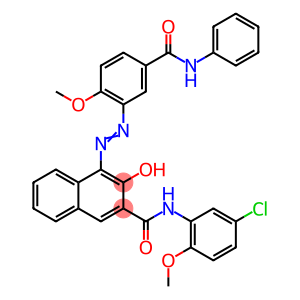 N-(5-chloro-2-methoxyphenyl)-3-hydroxy-4-[[2-methoxy-5-[(phenylamino)carbonyl]phenyl]azo]naphthalene-2-carboxamide