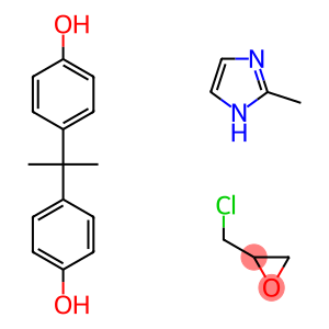 4,4'-二(1-甲基亚乙基)苯酚与氯甲基环氧乙烷的聚合物和2-甲基-1H-咪唑的反应产物