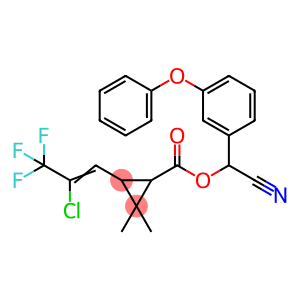 Α-氰基-3-苯氧基苄基-3-(2-氯-3,3,3-三氟-1-丙烯基)-2,2-二甲基环丙烷羧酸酯