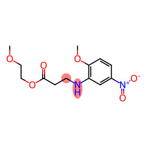 2-methoxyethyl N-(2-methoxy-5-nitrophenyl)-beta-alaninate