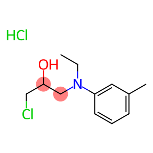 1-chloro-3-(N-ethyl-m-toluidino)propan-2-ol hydrochloride