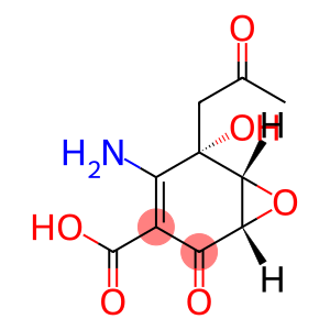 7-Oxabicyclo[4.1.0]hept-3-ene-3-carboxylic acid, 4-amino-5-hydroxy-2-oxo-5-(2-oxopropyl)-, (1S,5S,6R)-