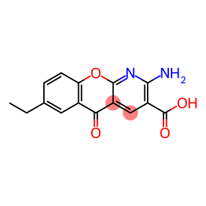2-Amino-7-ethyl-5-oxo-5H-[1]benzopyrano-[2,3-b]pyridine-3-carboxylic acid