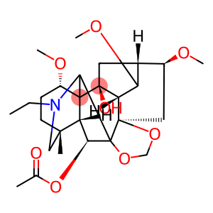 1α,14α,16β-Trimethoxy-4-methyl-7β,8-(methylenedioxy)-20-ethylaconitane-6β,10-diol 6-acetate