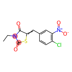 2,4-Thiazolidinedione, 5-[(4-chloro-3-nitrophenyl)methylene]-3-ethyl-