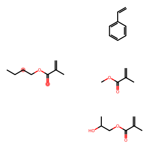 2-Propenoic acid, 2-methyl-, butyl ester, polymer with ethenylbenzene, methyl 2-methyl-2-propenoate and 1,2-propanediol mono(2-methyl-2-propenoate)
