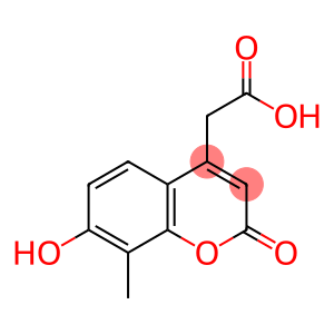 2-(7-羟基-8-甲基-2-氧代-苯并吡喃-4-基)乙酸