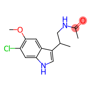 N-(2-(6-Chloro-5-methoxy-3-indolyl)-1-methylethyl)acetamide
