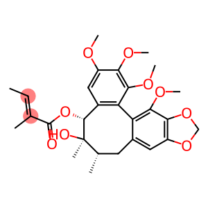 (5R)-6β,7β-Dimethyl-1,2,3,12-tetramethoxy-10,11-methylenedioxy(5,6,7,8-tetrahydrodibenzo[a,c]cyclooctene)-5β,6α-diol 5-[(E)-2-methyl-2-butenoate]