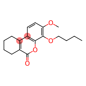 6H-Dibenzo[b,d]pyran-6-one, 4-butoxy-7,8,9,10-tetrahydro-3-methoxy-