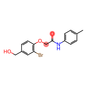 ACETAMIDE, 2-[2-BROMO-4-(HYDROXYMETHYL)PHENOXY]-N-(4-METHYLPHENYL)-