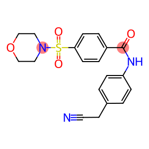 N-[4-(cyanomethyl)phenyl]-4-(4-morpholinylsulfonyl)benzamide