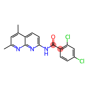 2,4-dichloro-N-(5,7-dimethyl[1,8]naphthyridin-2-yl)benzamide