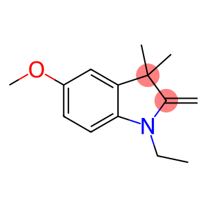 1H-Indole, 1-ethyl-2,3-dihydro-5-methoxy-3,3-dimethyl-2-methylene-