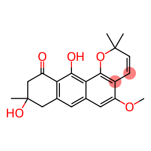 11H-Anthra[1,2-b]pyran-11-one, 2,8,9,10-tetrahydro-9,12-dihydroxy-5-methoxy-2,2,9-trimethyl-