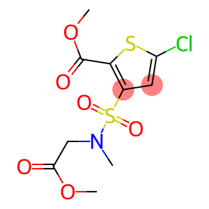 5-氯-3-(N-乙酸甲酯-N-甲磺酰基)-噻吩-2-甲酸甲酯 (氯诺昔康)