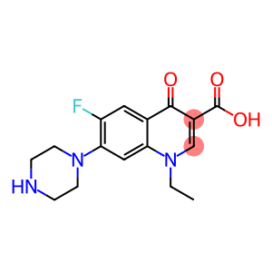 1-乙基-6-氟-1,4-二氢-4-氧代-7-哌嗪-3-喹啉羧酸