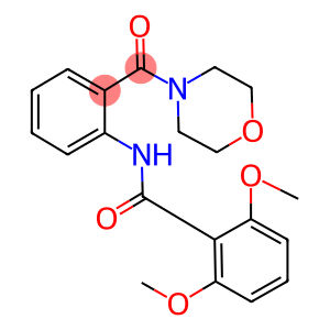 2,6-dimethoxy-N-[2-(4-morpholinylcarbonyl)phenyl]benzamide