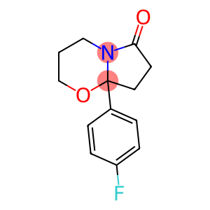 2H-Pyrrolo[2,1-b][1,3]oxazin-6(7H)-one, 8a-(4-fluorophenyl)tetrahydro-