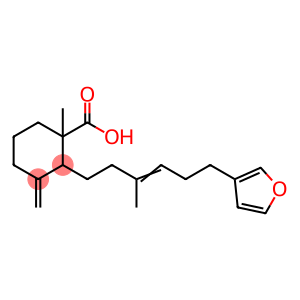 2-[6-(3-Furyl)-3-methyl-3-hexenyl]-1-methyl-3-methylenecyclohexane-1-carboxylic acid