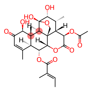 (11R)-15β-Acetoxy-11β,20-epoxy-1β,11,12α-trihydroxy-6α-[[(E)-2-methyl-1-oxo-2-butenyl]oxy]picras-3-ene-2,16-dione