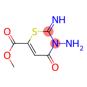 2H-1,3-Thiazine-6-carboxylicacid,3-amino-3,4-dihydro-2-imino-4-oxo-,methylester(9CI)