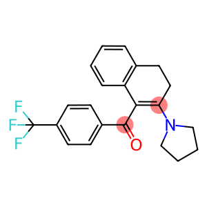 [2-(1-pyrrolidinyl)-3,4-dihydro-1-naphthalenyl][4-(trifluoromethyl)phenyl]methanone
