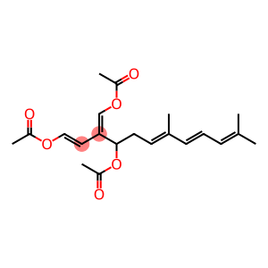 (1E,6E,8E)-3-[(Z)-Acetoxymethylene]-7,11-dimethyl-1,6,8,10-dodecatetraene-1,4-diol diacetate