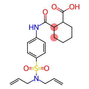 2-({4-[(diallylamino)sulfonyl]anilino}carbonyl)cyclohexanecarboxylic acid