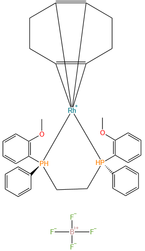 (S,S)-(+)-1,2-双[(邻甲氧基苯基)(苯基)膦]乙烷(1,5-环辛二烯)铑(I)四氟硼酸盐