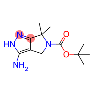 2-Methyl-2-propanyl 3-amino-6,6-dimethyl-4,6-dihydropyrrolo[3,4-c]pyrazole-5(1H)-carboxylate