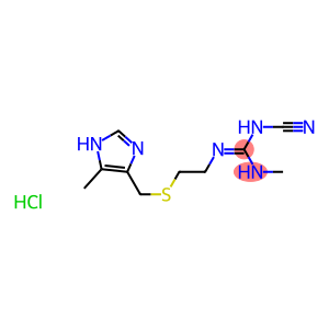 N-cyano-N'-methyl-N''-[2-[[(5-methyl-1H-imidazol-4-yl)methyl]thio]ethyl]guanidine hydrochloride
