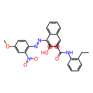 N-(2-ethylphenyl)-3-hydroxy-4-[(4-methoxy-2-nitrophenyl)azo]naphthalene-2-carboxamide
