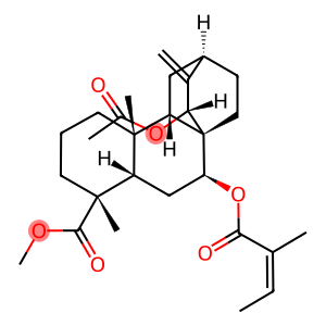 (4R,5S,8S,9S,10R,12R)-15β-Acetoxy-7β-[[(Z)-2-methyl-1-oxo-2-butenyl]oxy]atis-16-en-18-oic acid methyl ester