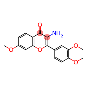 4H-1-Benzopyran-4-one, 3-amino-2-(3,4-dimethoxyphenyl)-7-methoxy-