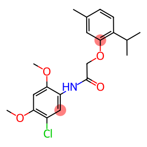 N-(5-chloro-2,4-dimethoxyphenyl)-2-(2-isopropyl-5-methylphenoxy)acetamide