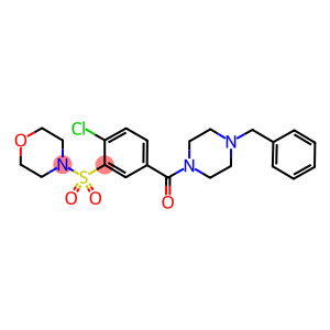 4-({5-[(4-benzyl-1-piperazinyl)carbonyl]-2-chlorophenyl}sulfonyl)morpholine
