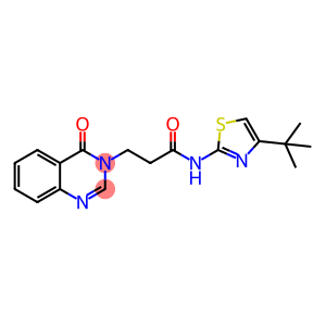 N-(4-tert-butyl-1,3-thiazol-2-yl)-3-(4-oxo-3(4H)-quinazolinyl)propanamide