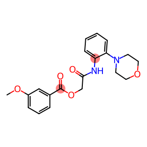 2-[2-(4-morpholinyl)anilino]-2-oxoethyl3-methoxybenzoate