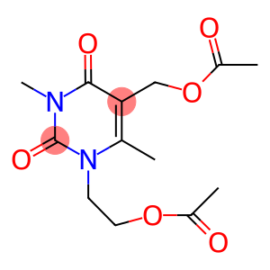 {1-[2-(acetyloxy)ethyl]-3,6-dimethyl-2,4-dioxo-1,2,3,4-tetrahydro-5-pyrimidinyl}methyl acetate
