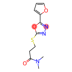3-{[5-(2-furyl)-1,3,4-oxadiazol-2-yl]sulfanyl}-N,N-dimethylpropanamide