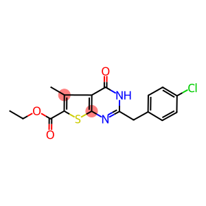 ethyl 2-(4-chlorobenzyl)-5-methyl-4-oxo-3,4-dihydrothieno[2,3-d]pyrimidine-6-carboxylate