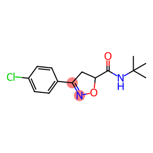5-Isoxazolecarboxamide, 3-(4-chlorophenyl)-N-(1,1-dimethylethyl)-4,5-dihydro-