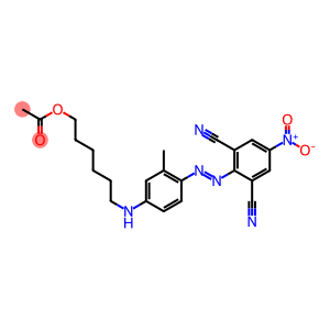 2-[4-[N-(2-Acetyloxyethyl)-N-butylamino]-2-methylphenylazo]-5-nitroisophthalonitrile