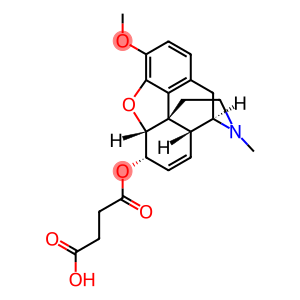 Morphinan-6-ol, 7,8-didehydro-4,5-epoxy-3-methoxy-17-methyl-, hydrogen butanedioate (ester), (5α,6α)- (9CI)